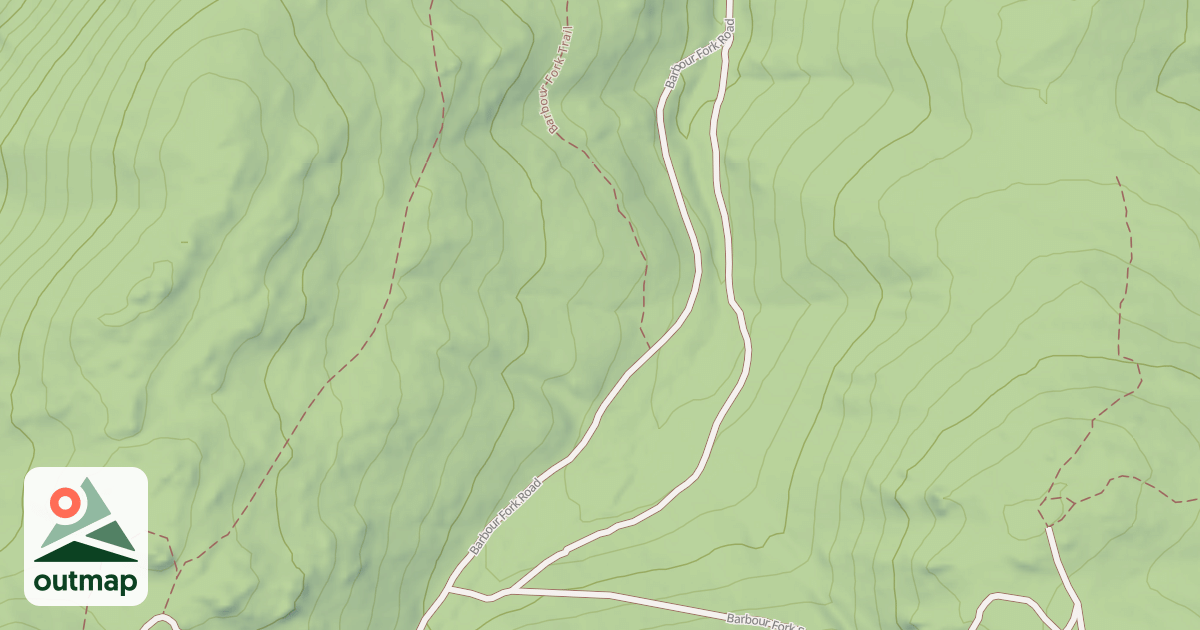 Map of BARBOUR FORK LOOP