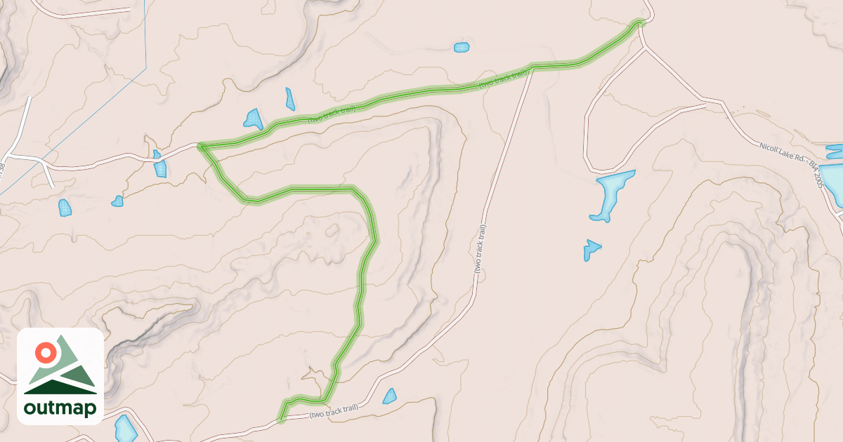 Map of (two track trail)
