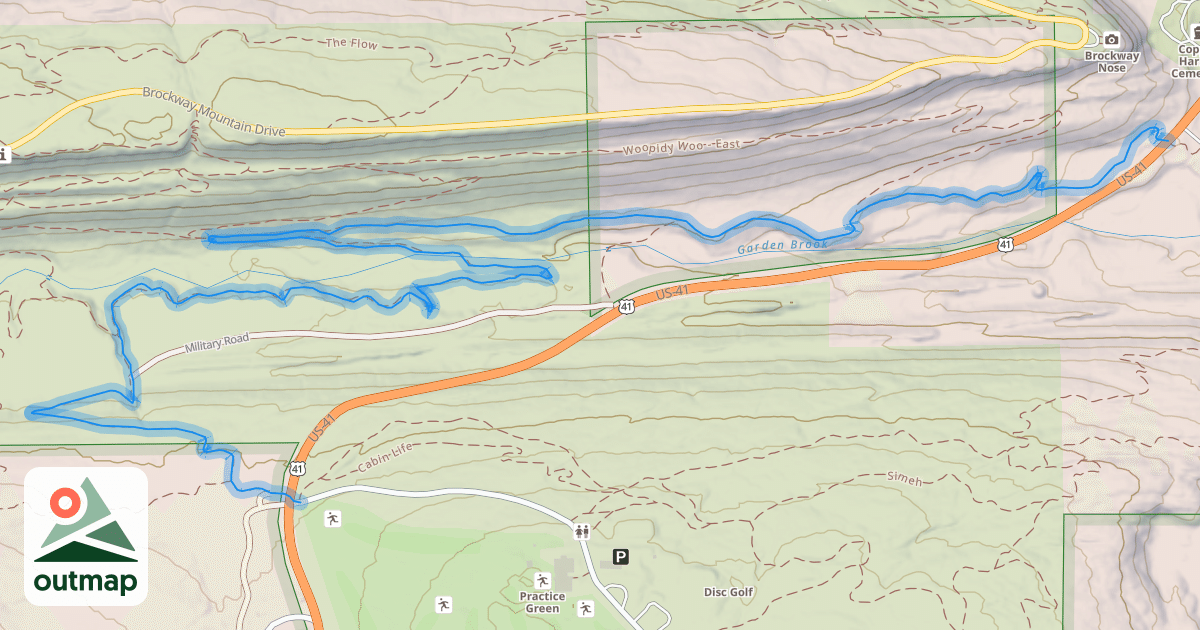 Map of Garden Brook