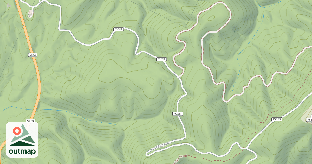 Map of OLD HIGHWAY