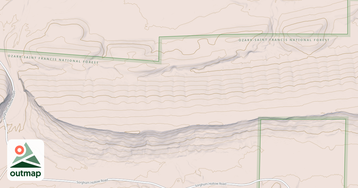 Map of Huckleberry Mtn-Orange