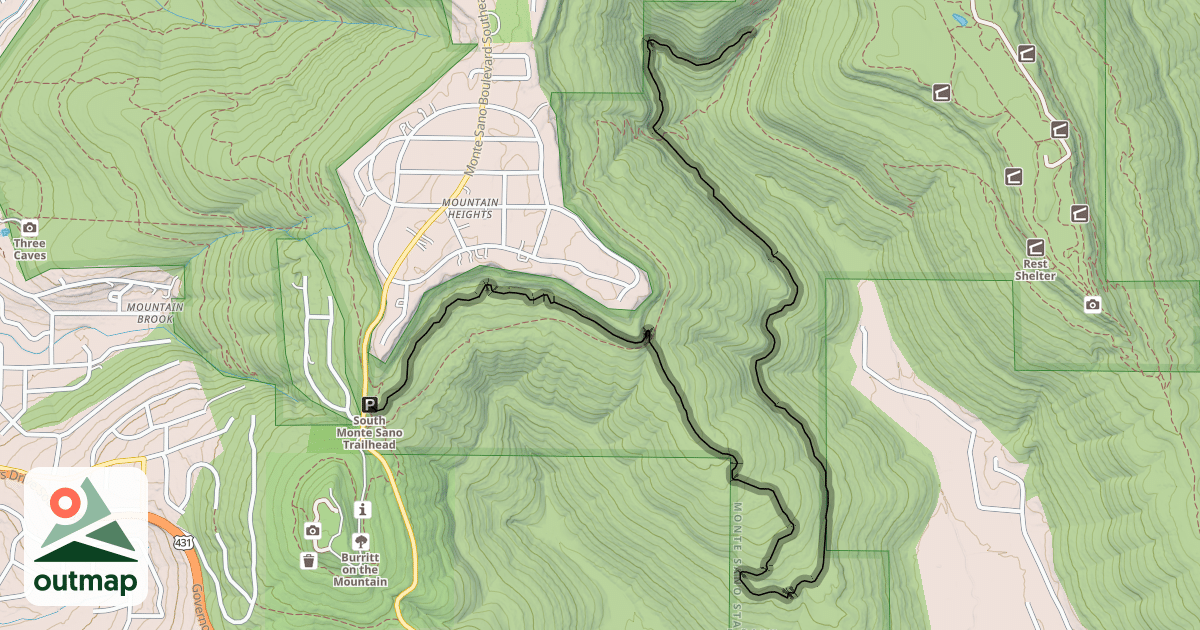 Map of Arrowhead Trail