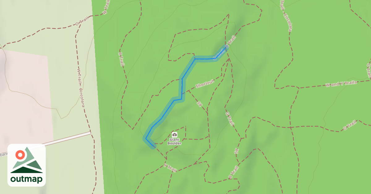 Map of G Trail