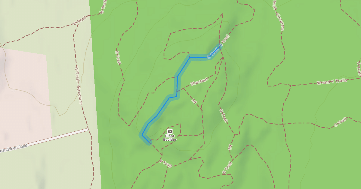 Map preview of G Trail