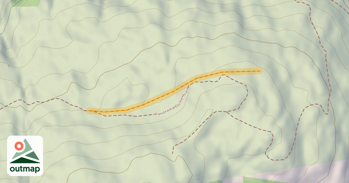 Map of Inside Cliff Boundary Run
