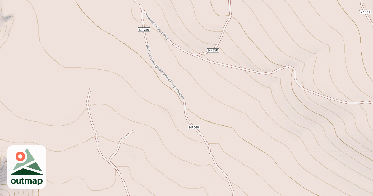 Map of USFS Motor Vehicle Use Map Roads {16105609-DD3E-4295-B61C-E82ED59AFC4D}