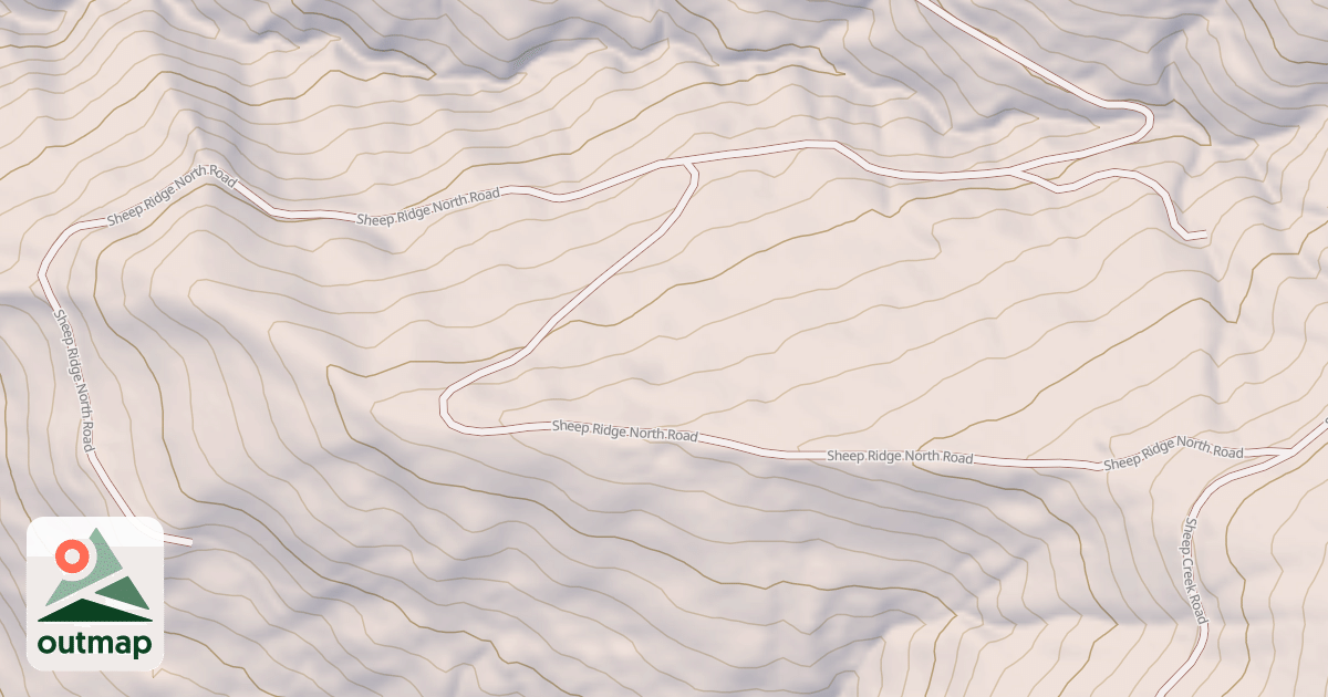 Map of SHEEP RIDGE NORTH