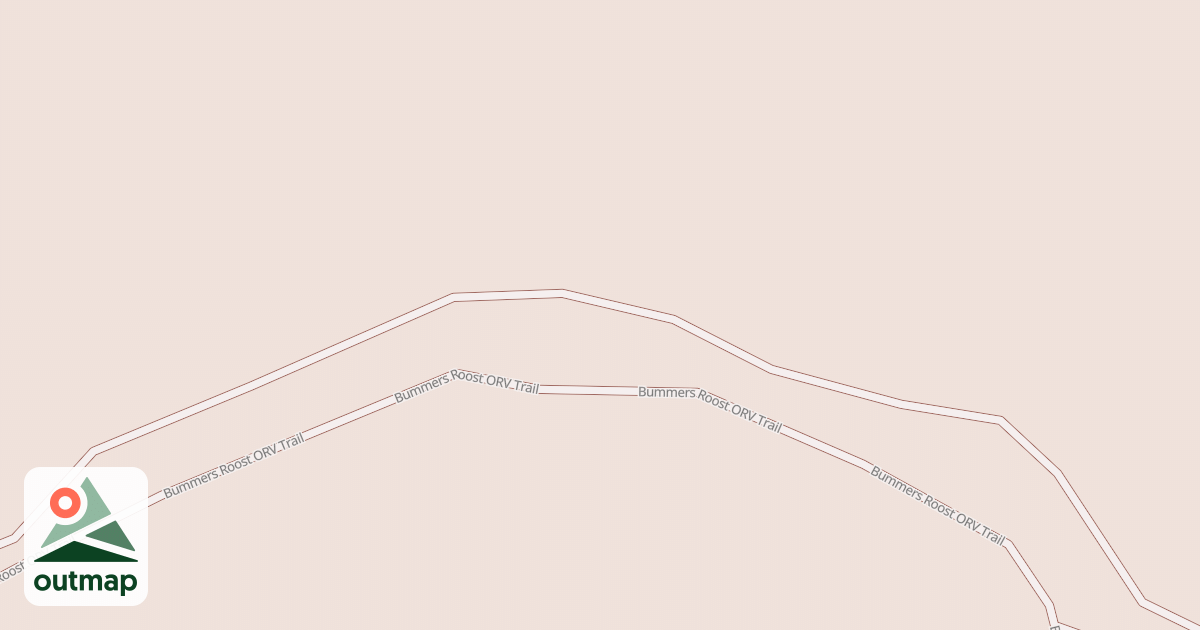 Map of Bummers Roost Trail