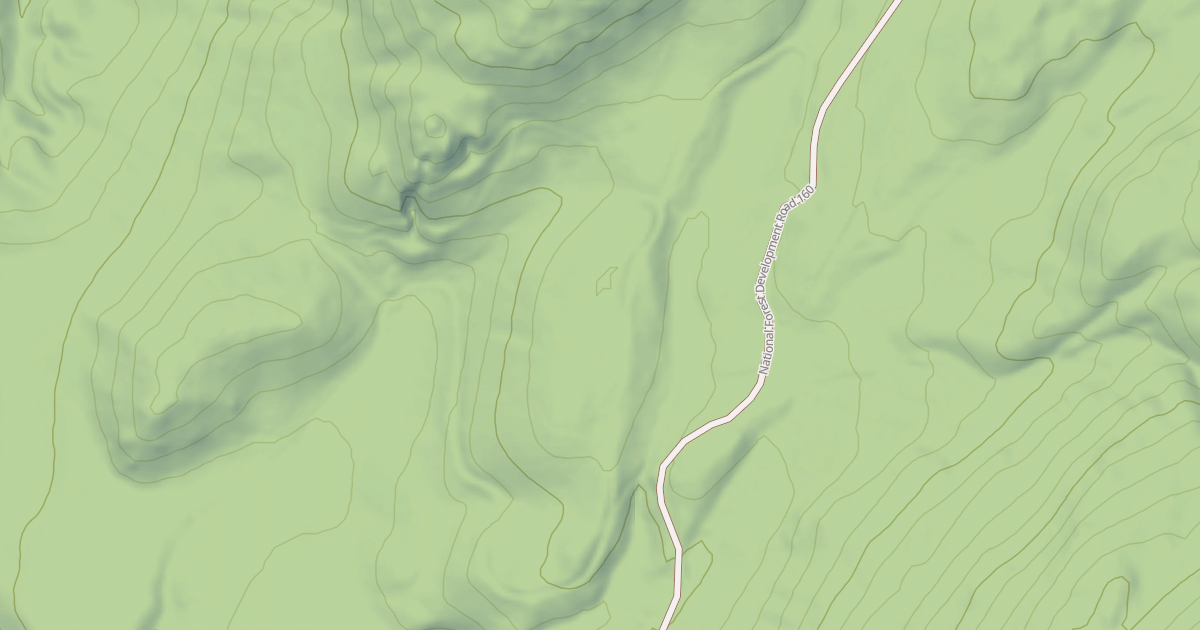 Map preview of USFS Motor Vehicle Use Map Roads {A26AA986-EB4E-41A3-8656-A99D09C1FC44}