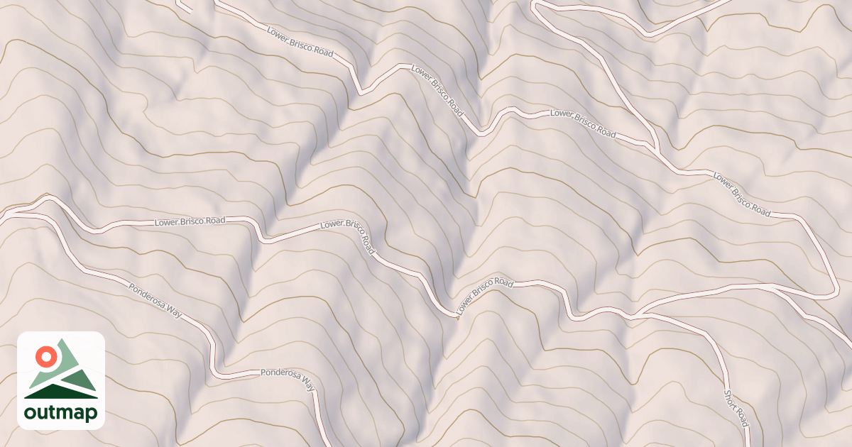 Map of LOWER BRISCO