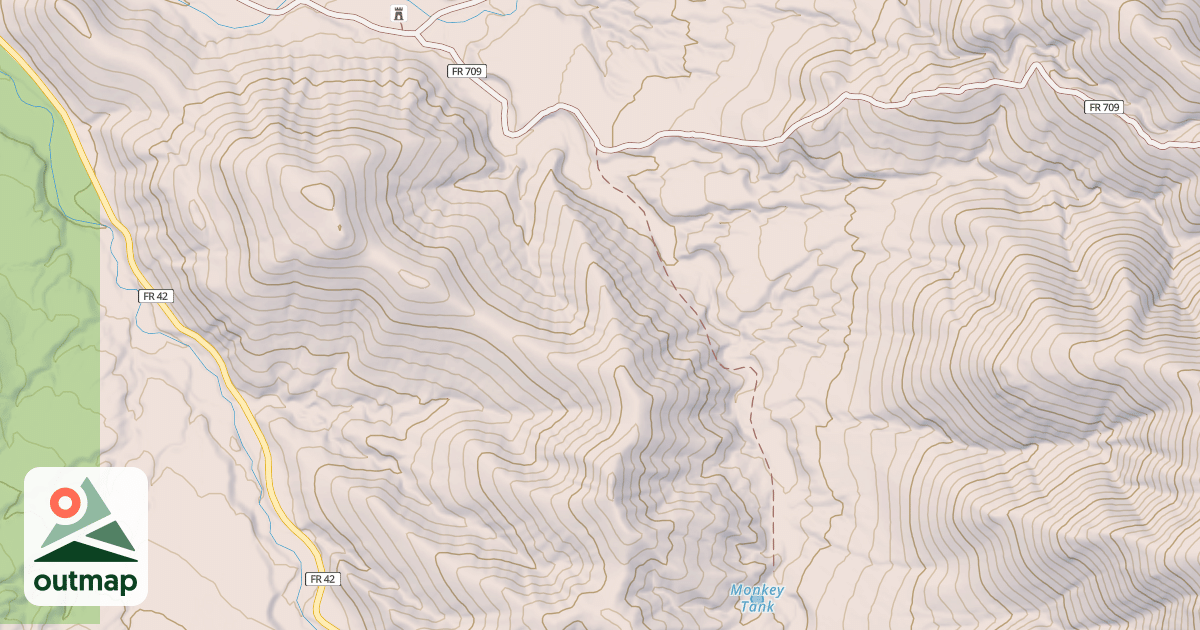 Map of HORSEFALL CANYON