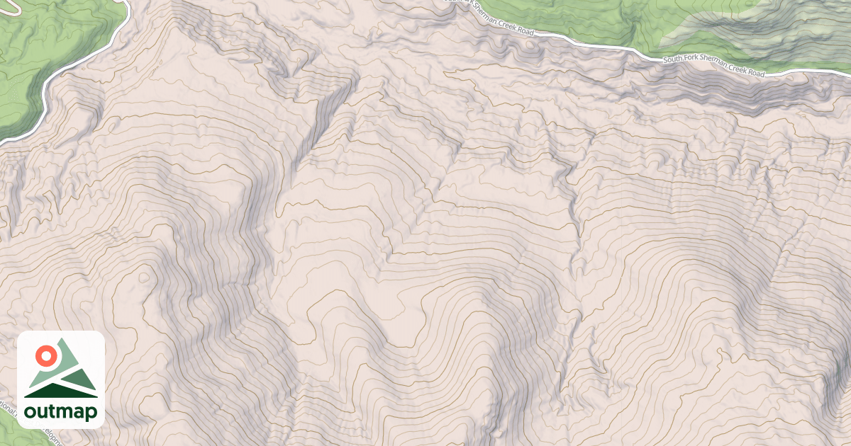 Map of NORTH CEDAR