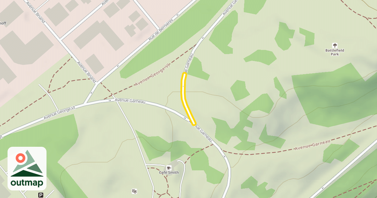 Map of Avenue Garneau