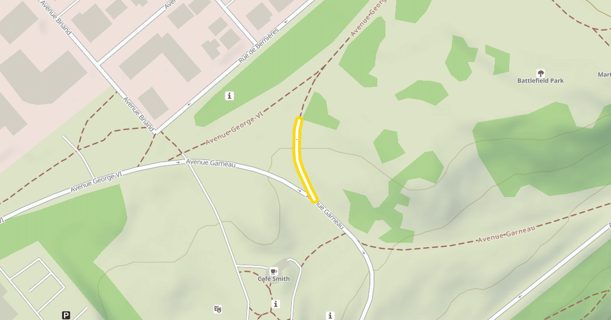 Map preview of Avenue Garneau