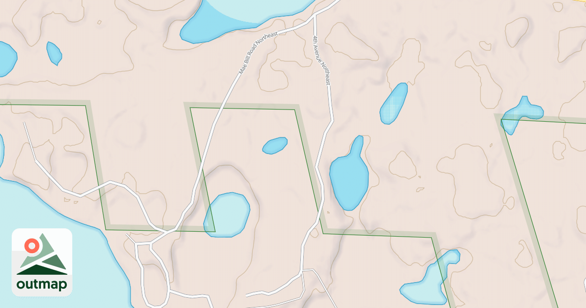 Map of 4TH AVE. NORTHEAST