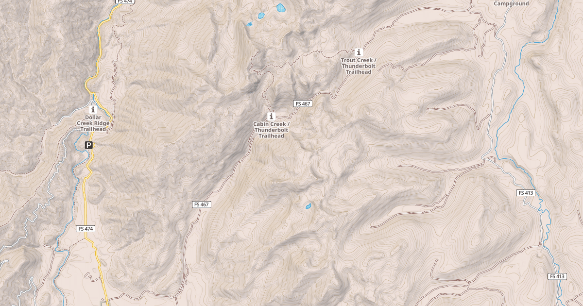 Map preview of CABIN CREEK