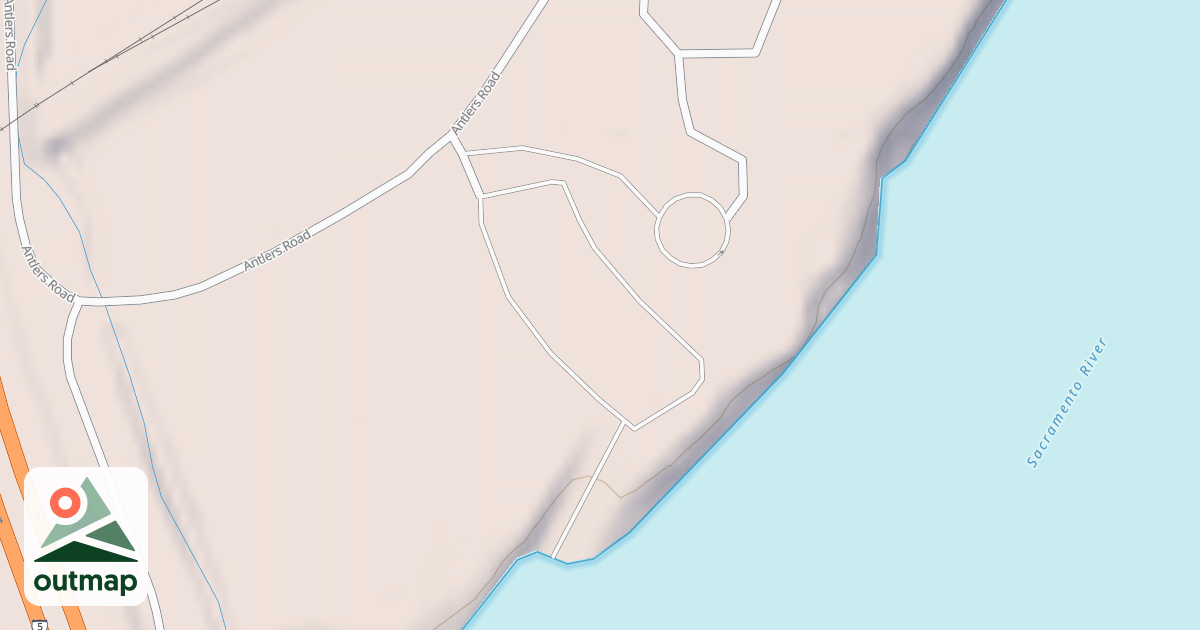 Map of ANTLERS LEFT PARK