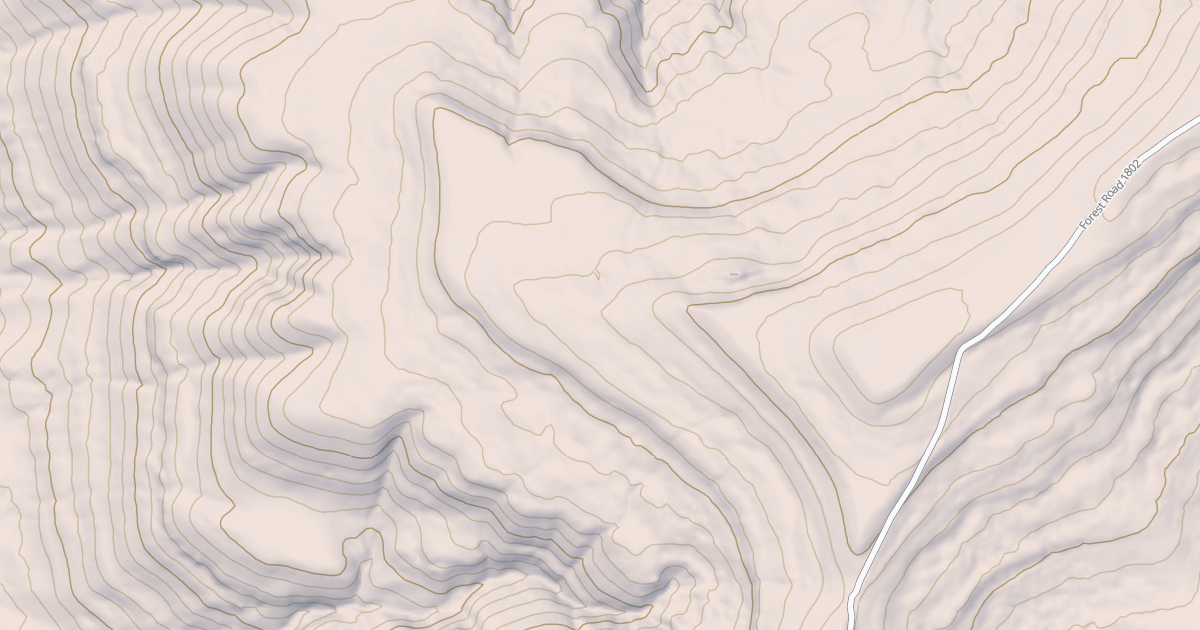 Map preview of USFS National Forest System Roads {3A9D3384-77D7-4FB7-93F9-73A276C8E5AB}