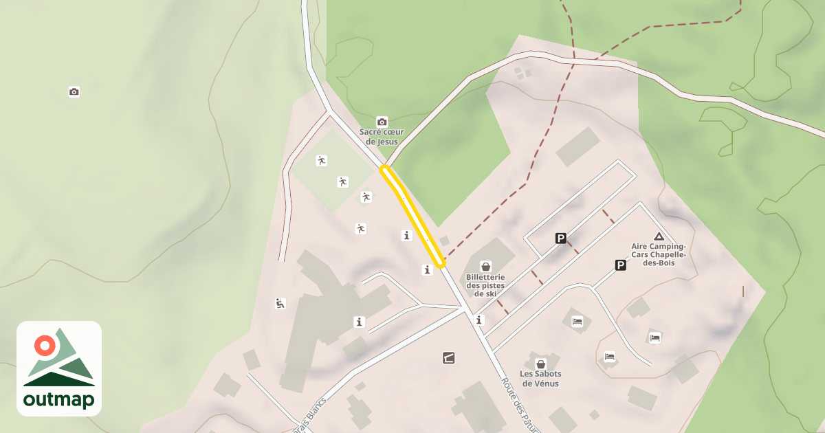 Map of Route des Pâturages