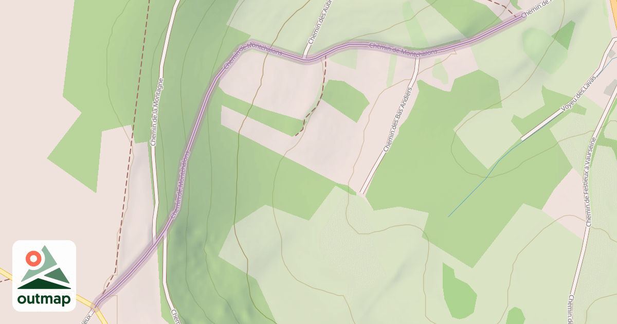 Map of Chemin de Montchalons