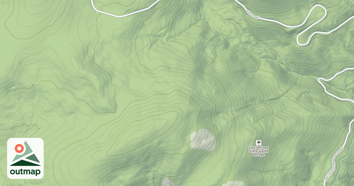 Map of SOUTH BEAVER SPUR