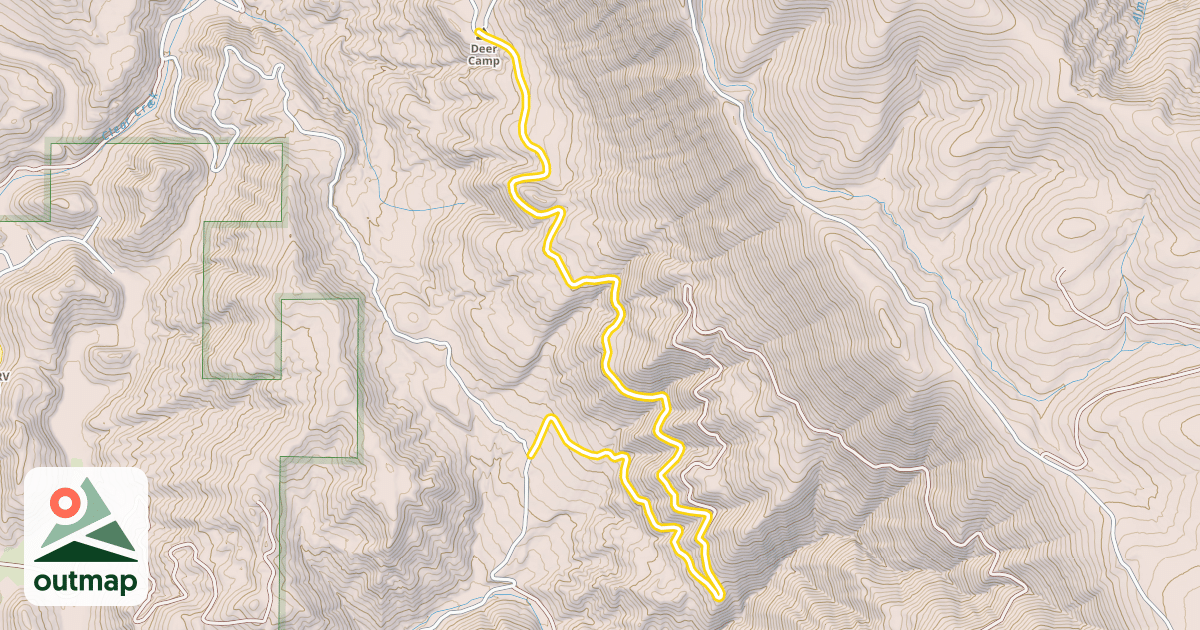 Map of Forest Road 6101-300