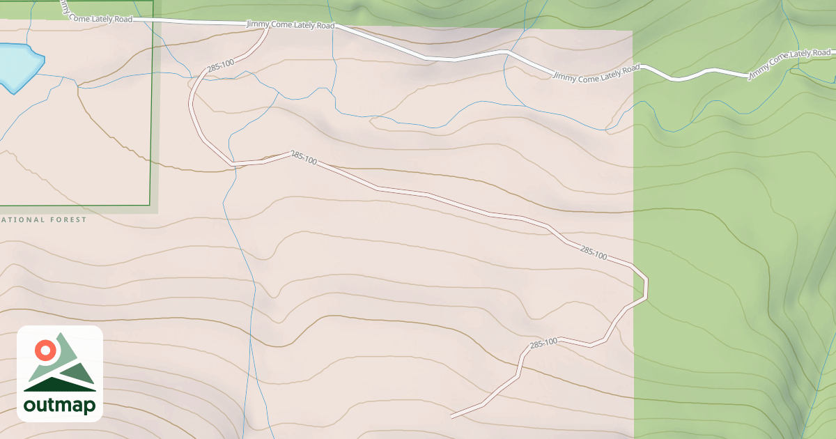 Map of USFS National Forest System Roads {C200C503-741F-482D-80FB-462AAFFF54CF}