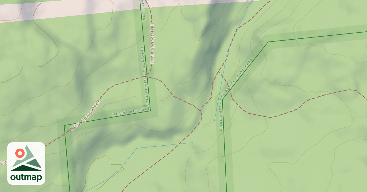 Map of Lithia Springs Trail