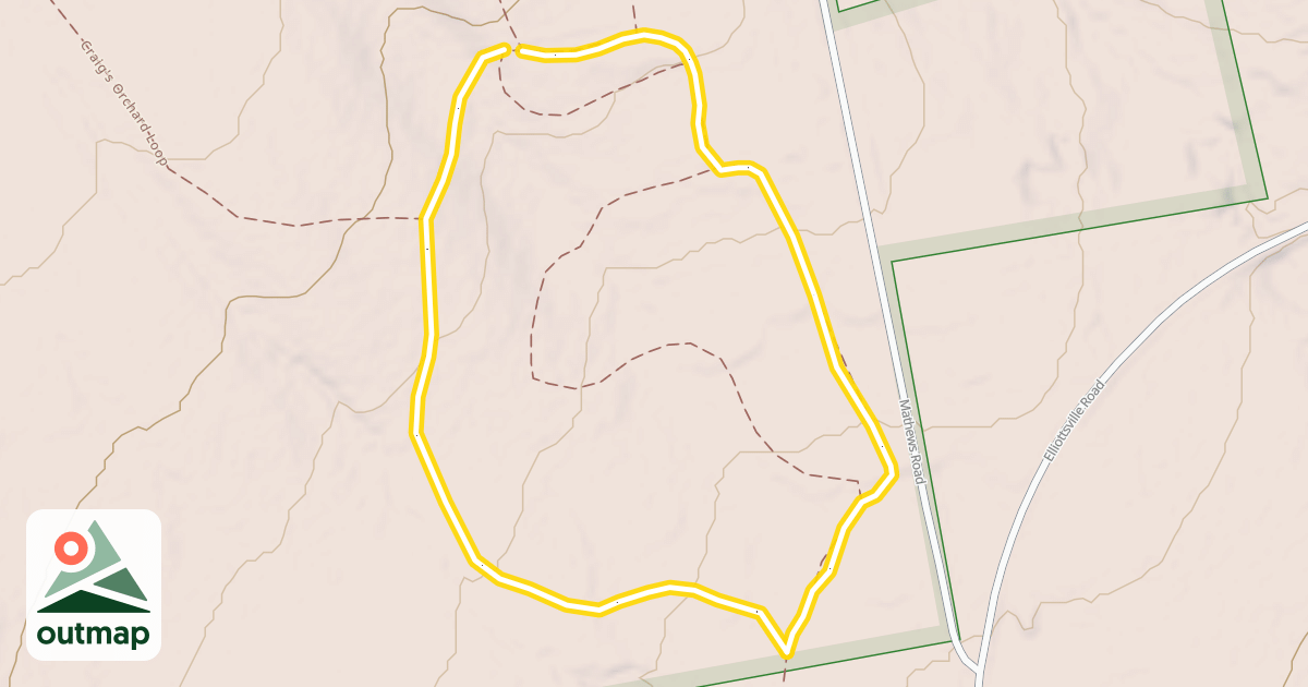 Map of Craig's Trail Loop