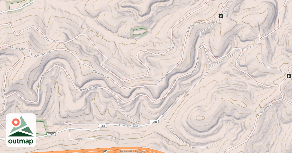 Map of MINE SHAFT TRAIL