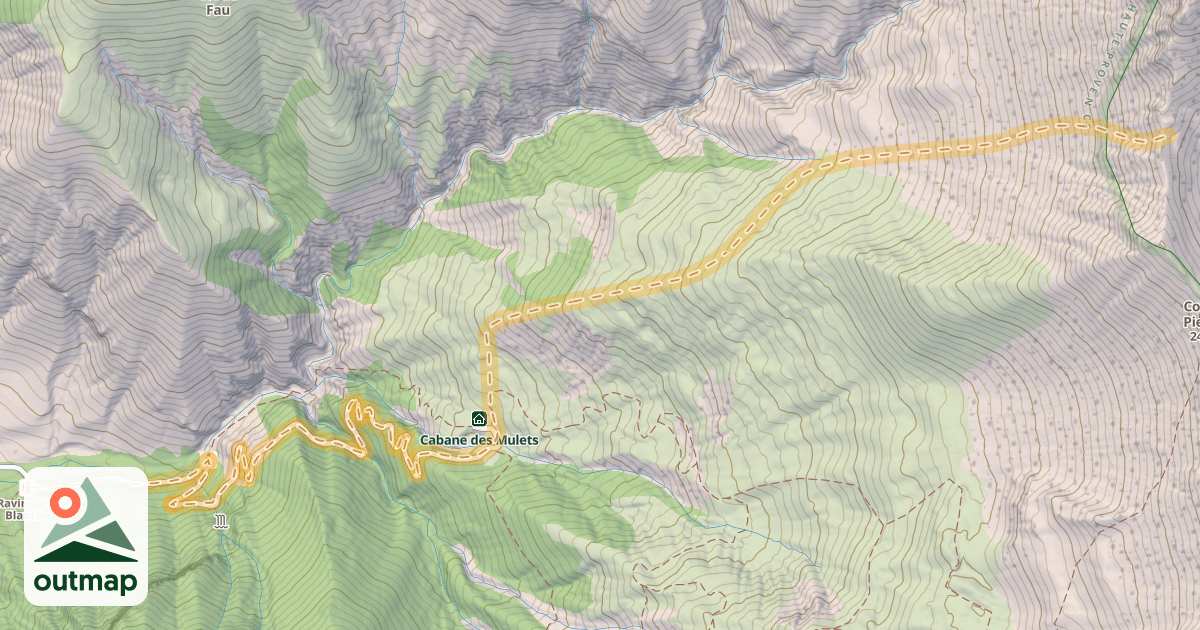 Map of Col Nord la Pierre — Les Martins