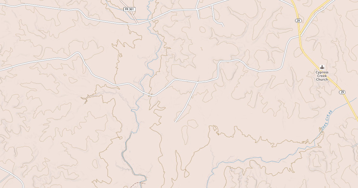 Map preview of USFS National Forest System Roads {A464C913-DBFA-4FA4-A101-6FC33ACEF56C}