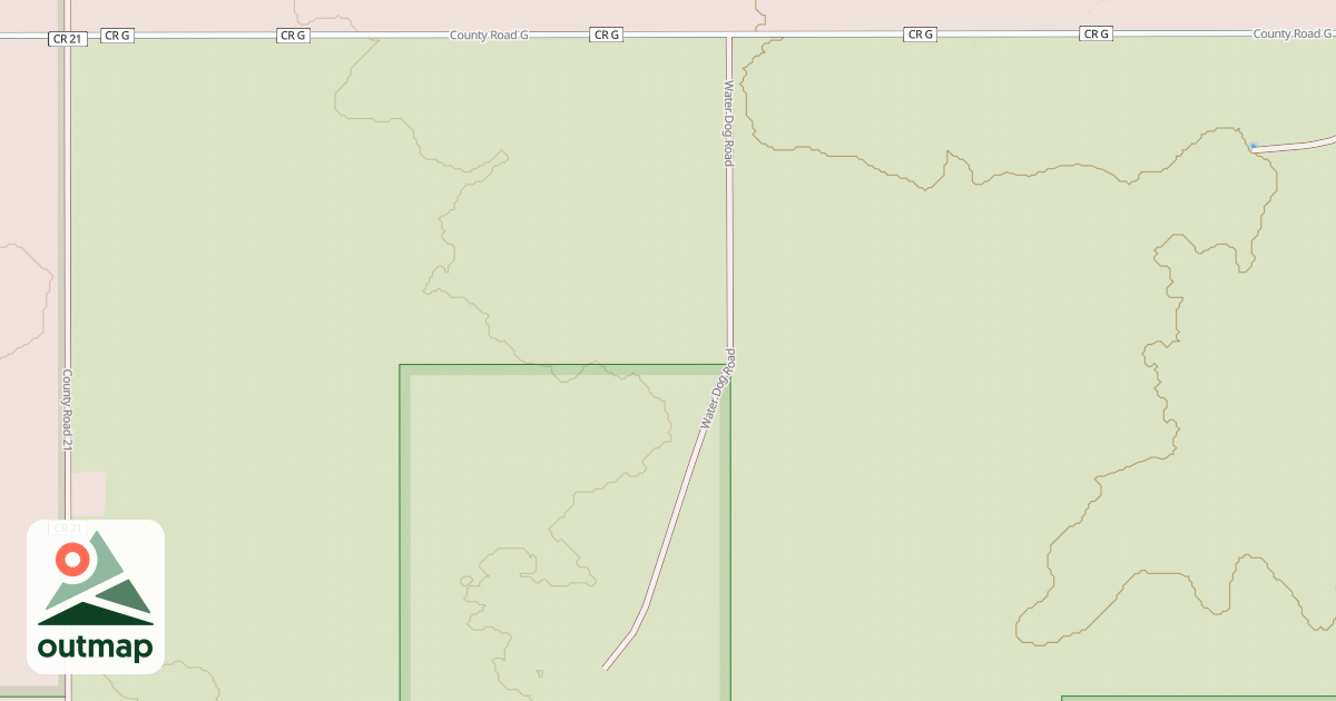 Map of WATER DOG