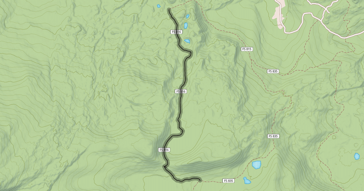 Map preview of Wapiti Trail