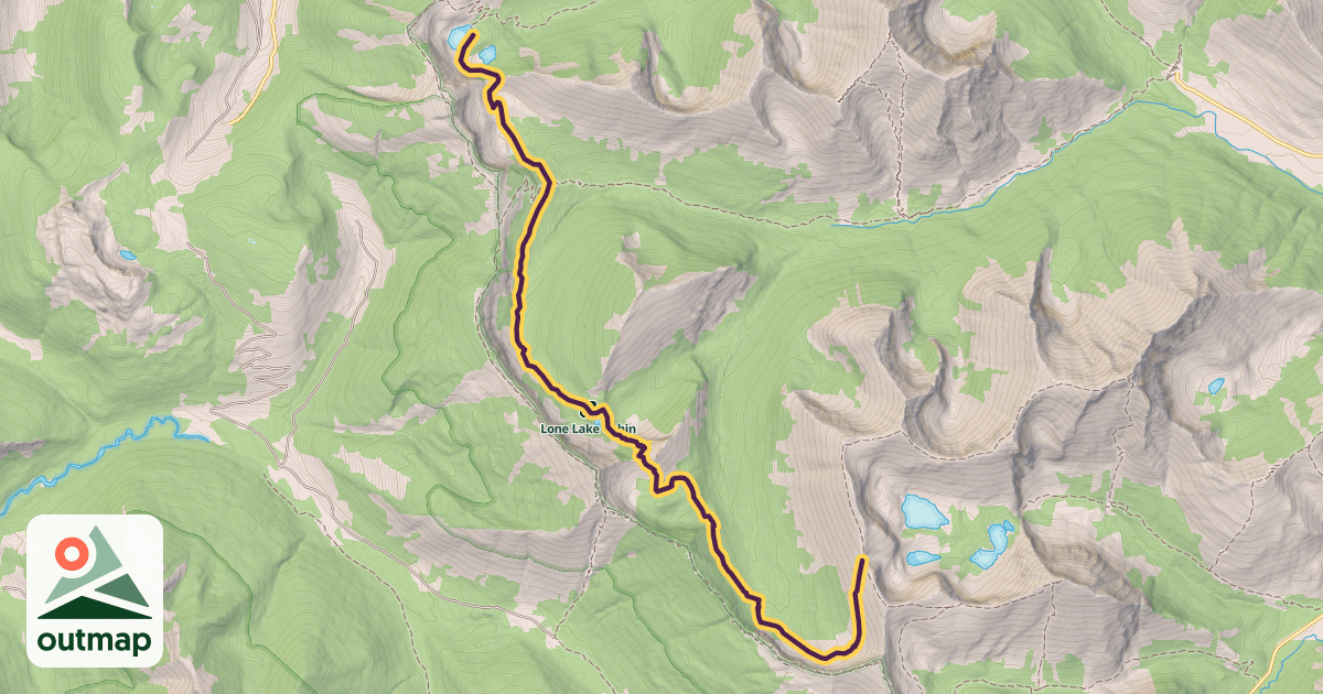 Map of Tamarack Trail