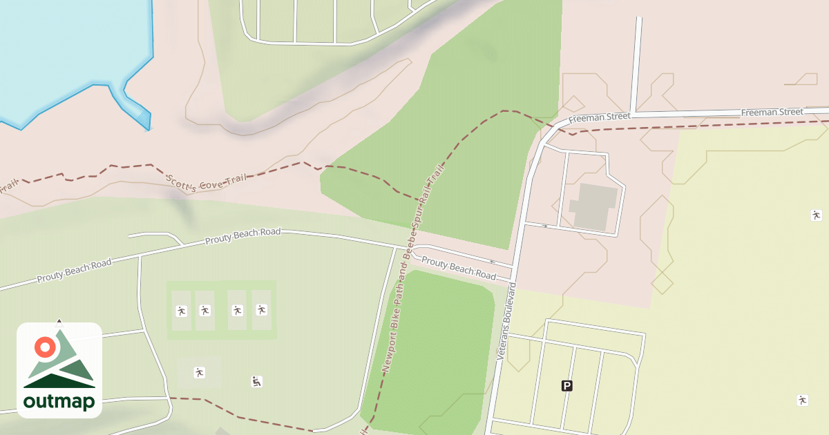 Map of Newport Bike Path