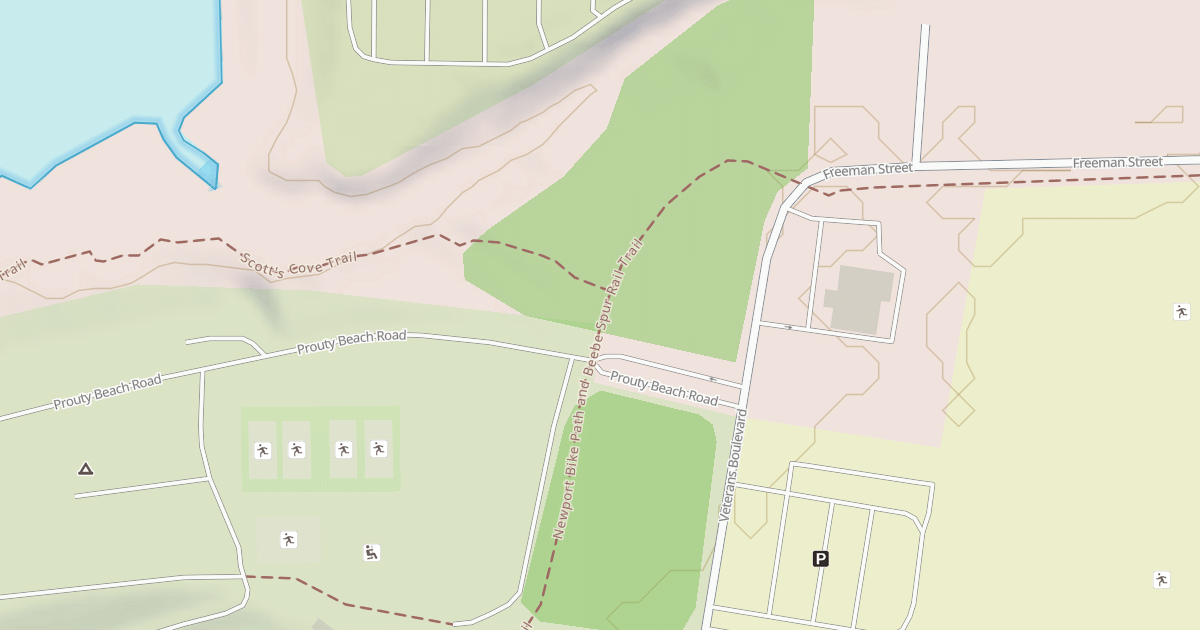 Map preview of Newport Bike Path