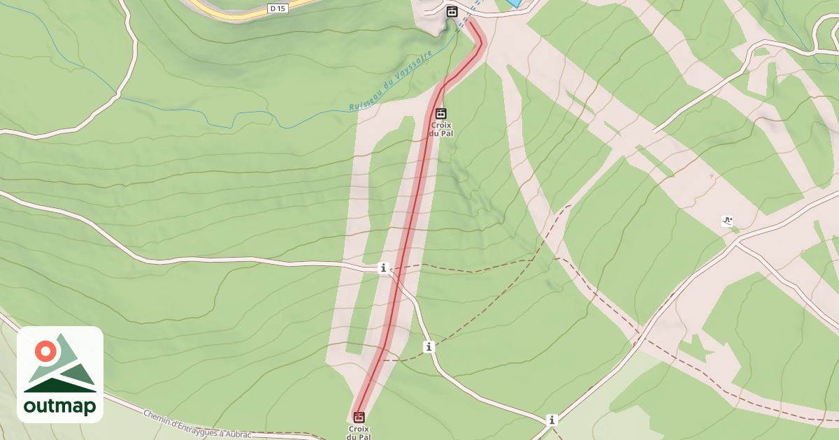 Map of La Croix de Pal