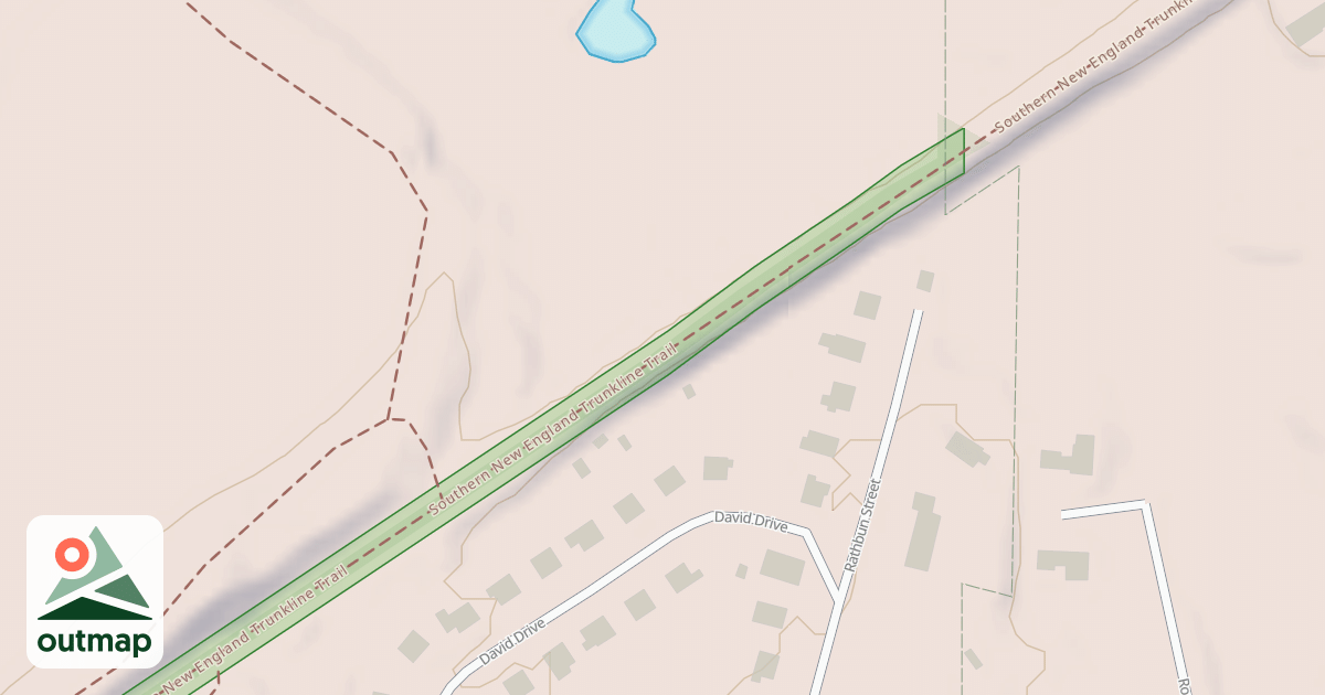 Map of Southern New England Trunkline Trail