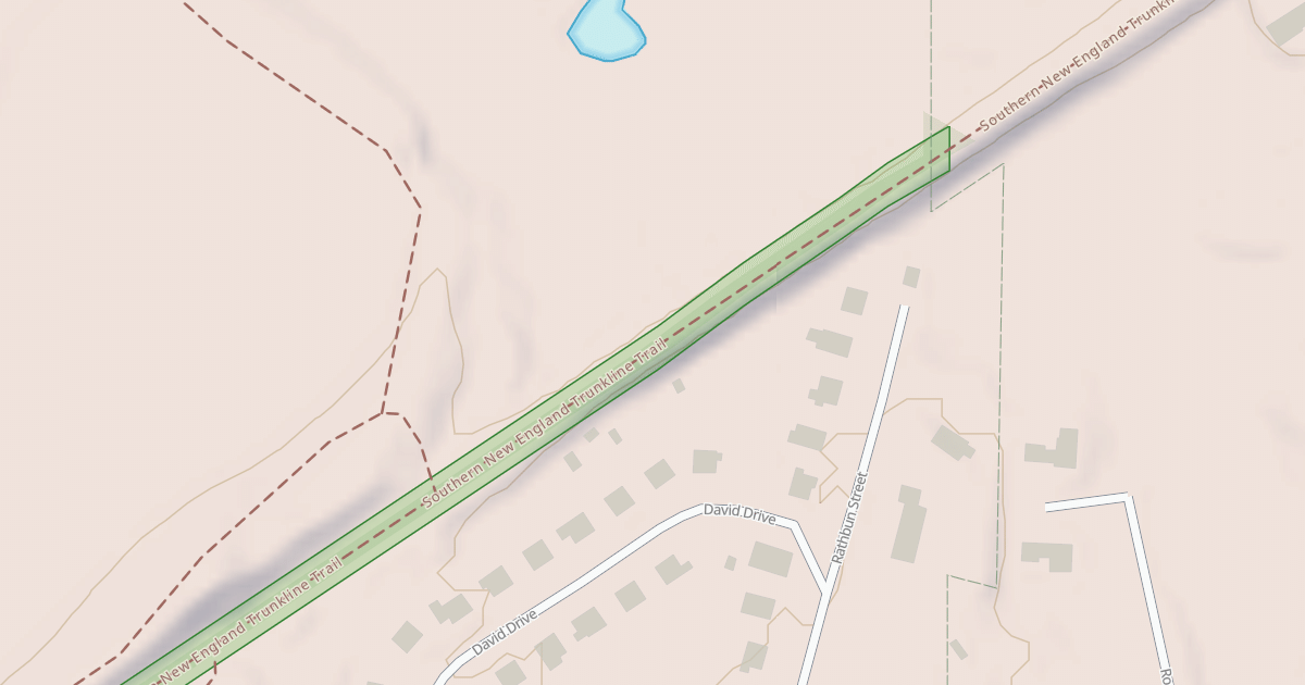Map preview of Southern New England Trunkline Trail