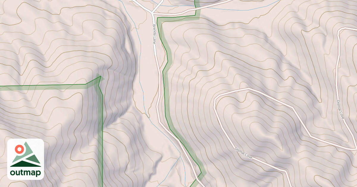 Map of DISMAL CREEK