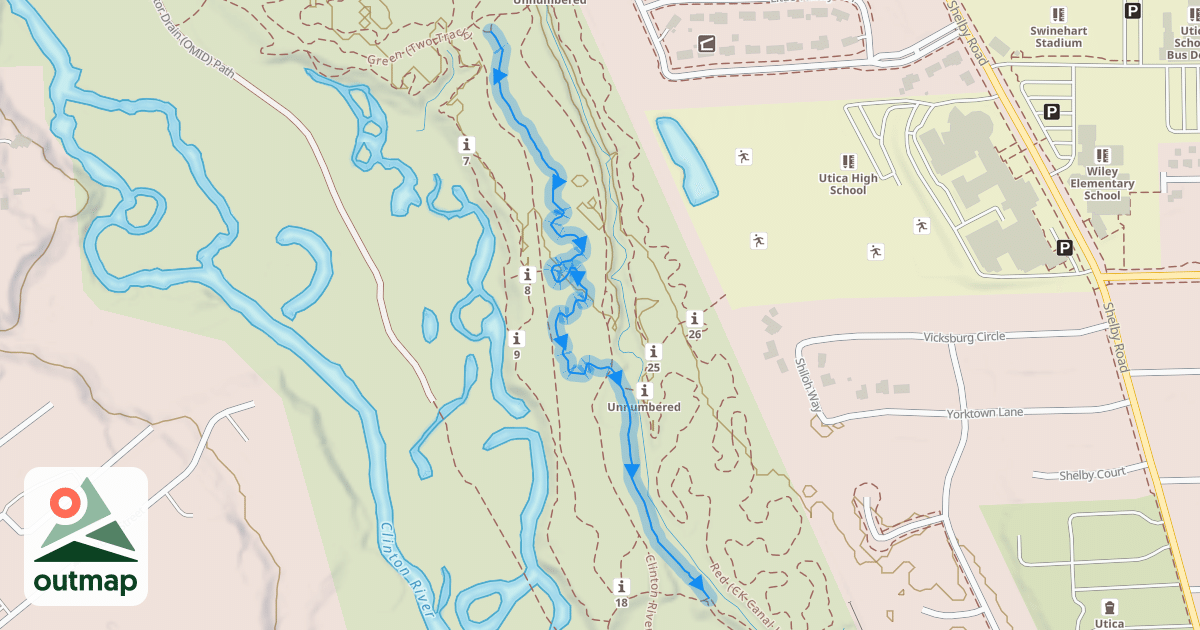 Map of Yellow (Main Trail)