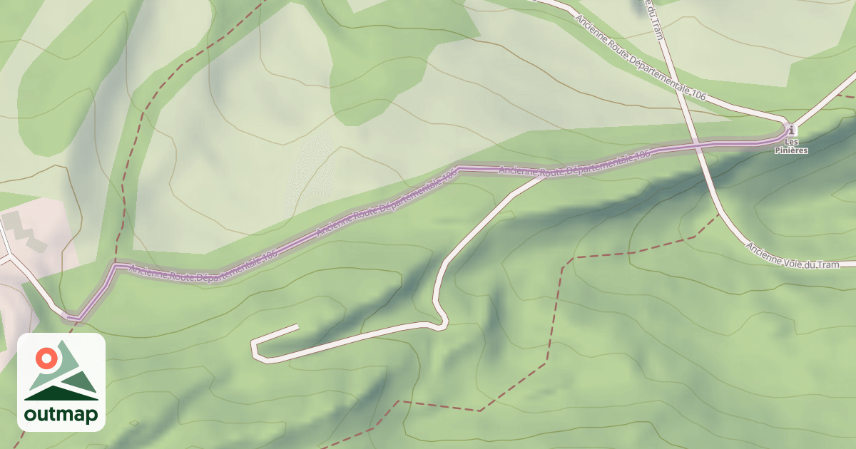 Map of Ancienne Route Départementale 106