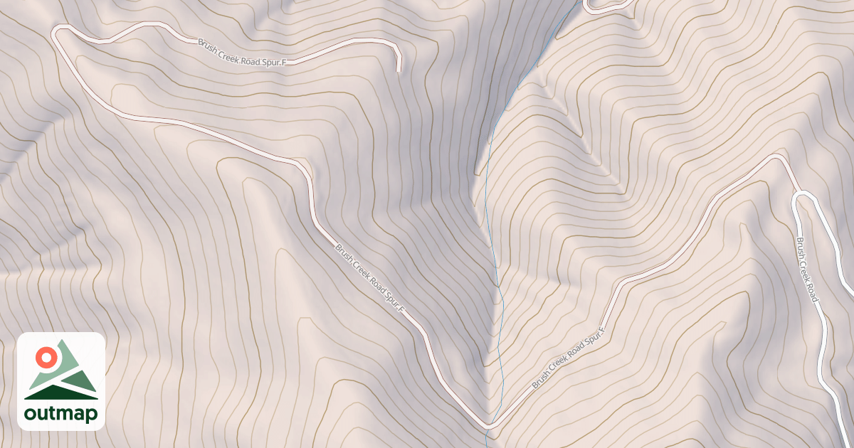 Map of BRUSH CREEK