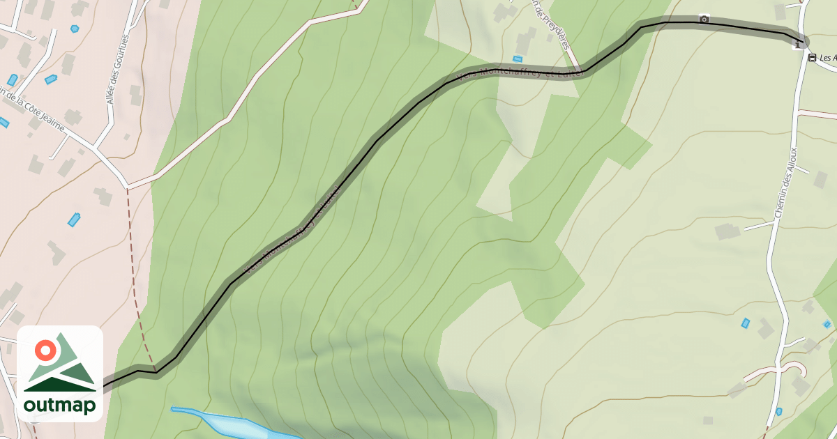 Map of Vers Montchaffrey et Luitel