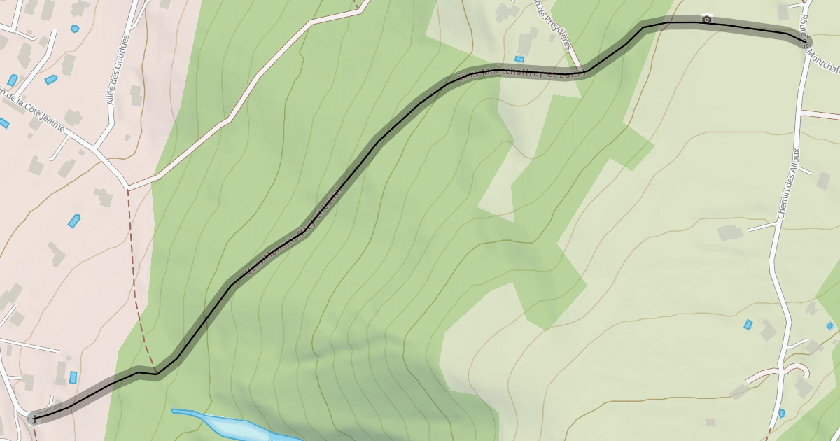 Map preview of Vers Montchaffrey et Luitel