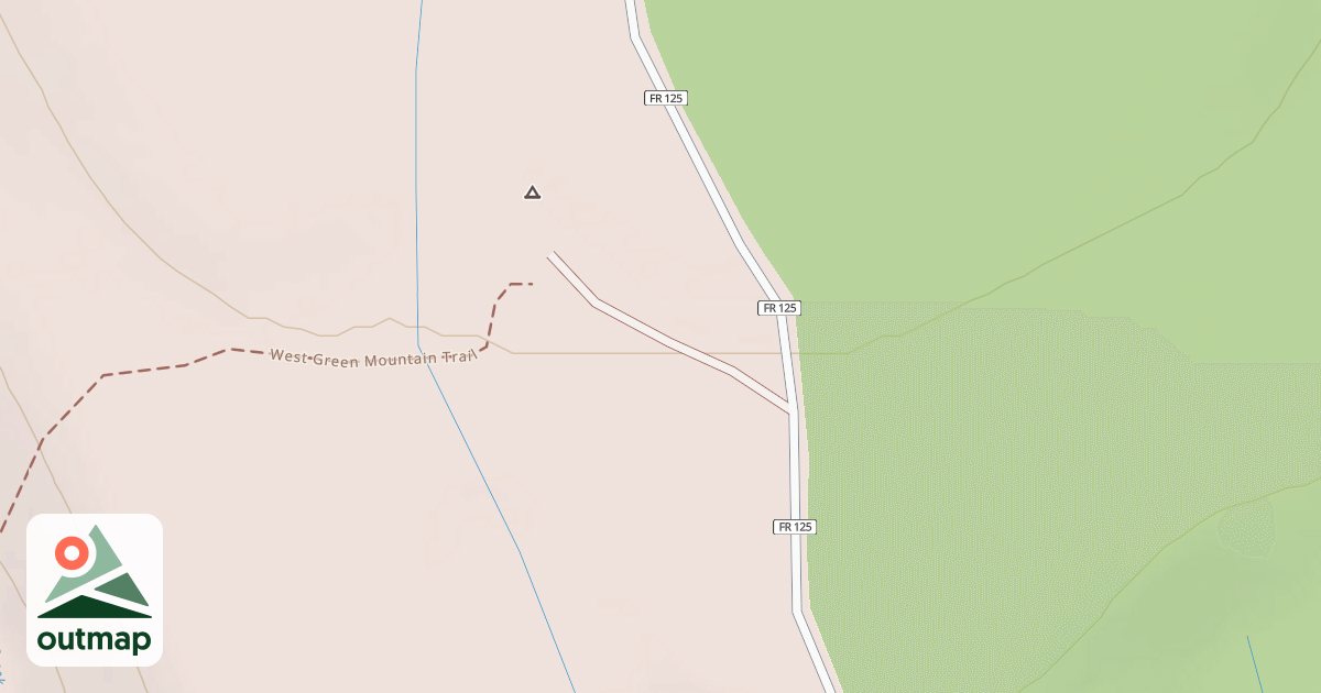 Map of WEST GREEN MTN TRAILHEAD