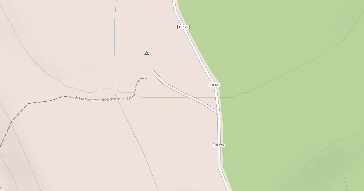 Map preview of WEST GREEN MTN TRAILHEAD