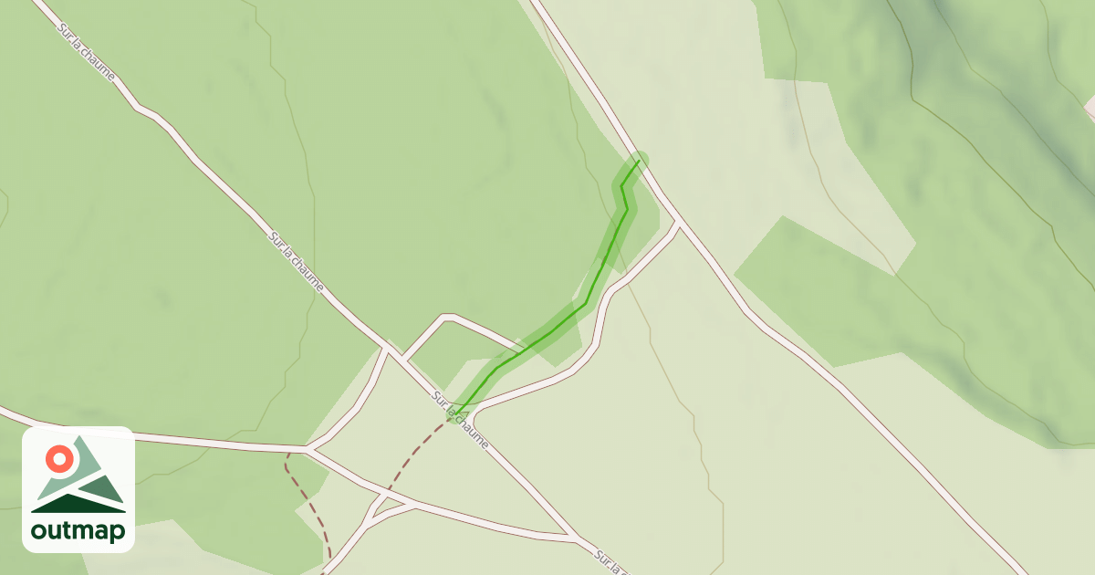 Map of Single sur la Chaume