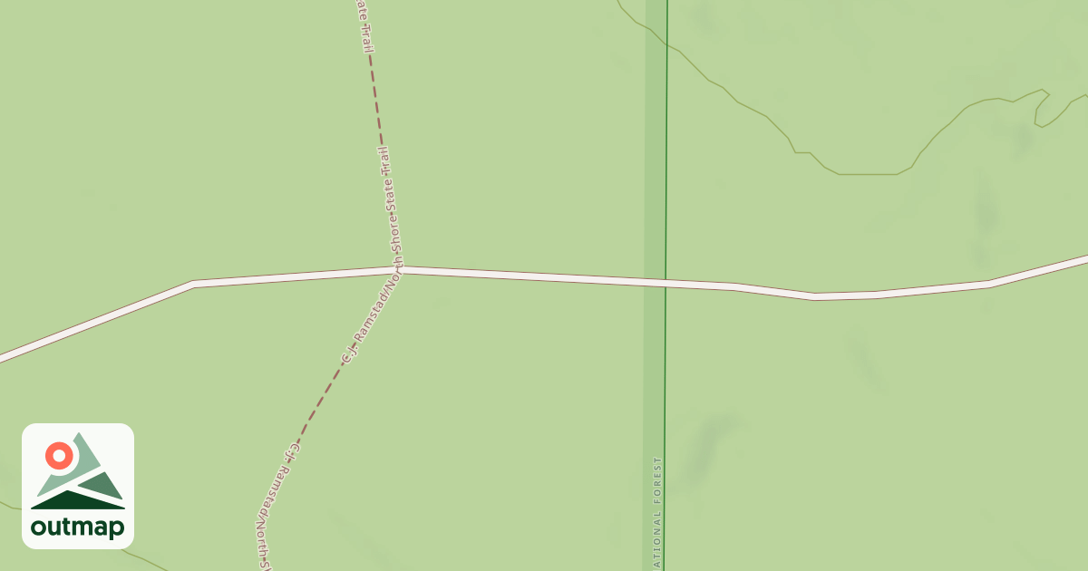 Map of Lutsen Trail Access